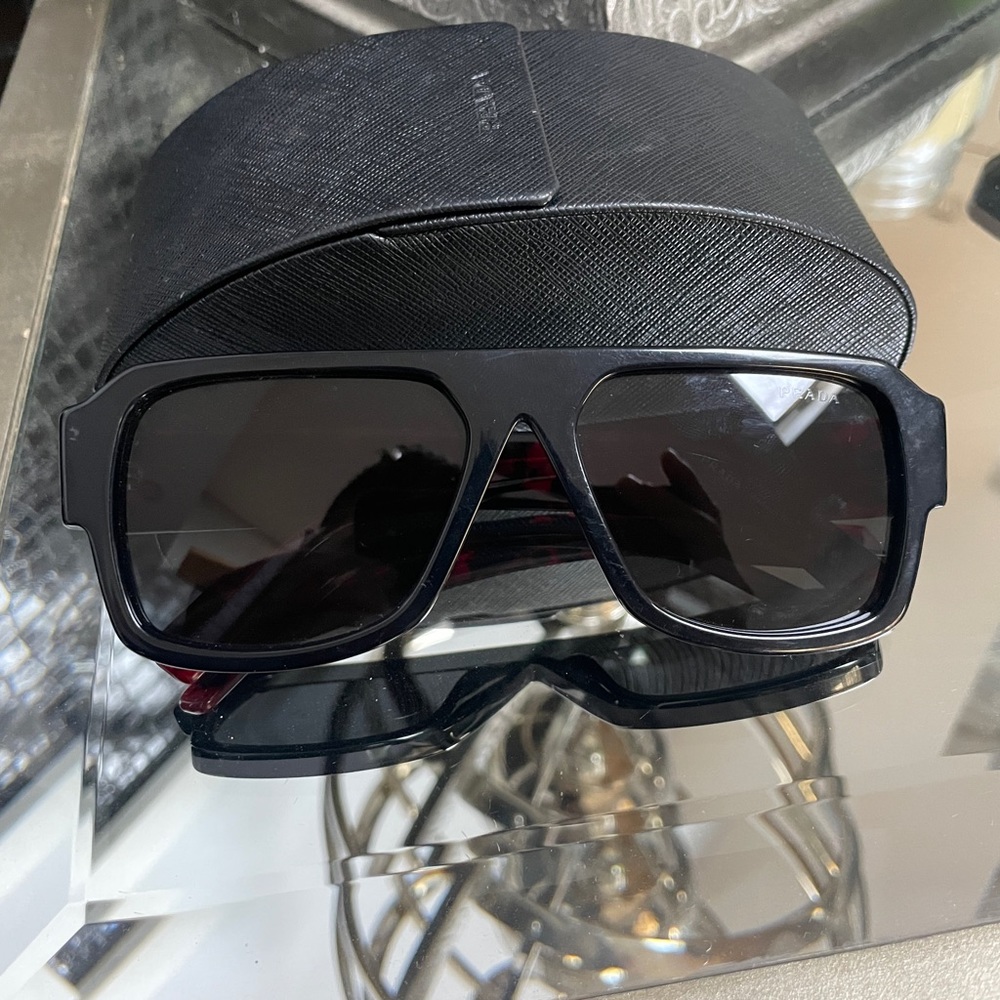 Authentic Prada Sunglasses Black - image 2